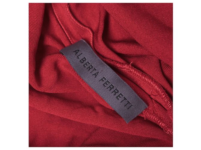 Rotes Midi-Kleid Alberta Ferretti - Ansicht 8