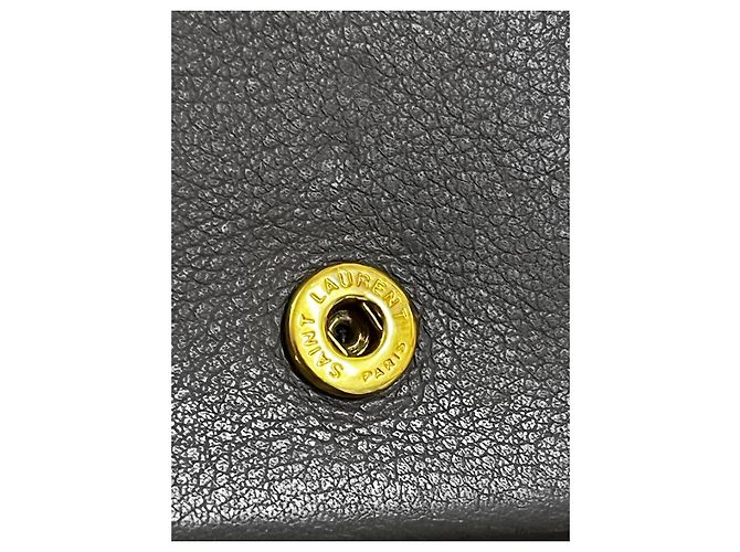 Saint Laurent Cassandra Trifold Geldbörse Grau - Ansicht 12