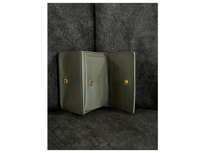 Saint Laurent Cassandra Trifold Geldbörse Grau - Ansicht 14