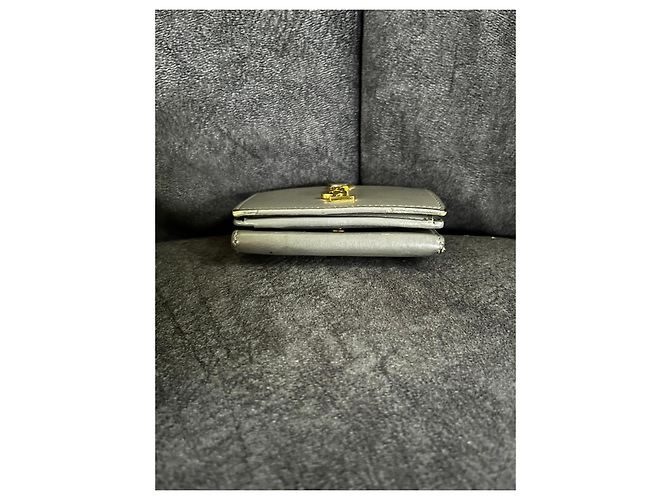 Saint Laurent Cassandra Trifold Geldbörse Grau - Ansicht 5