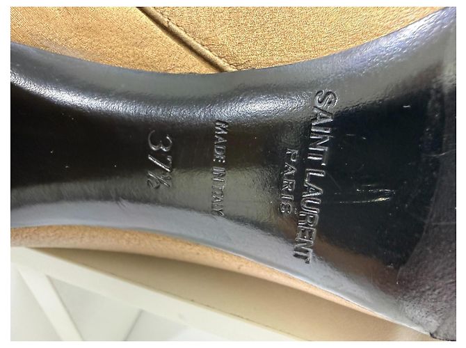 Saint Laurent Botines Lou Oro Bronce Metalizado 37.5 Dorado - vista 15