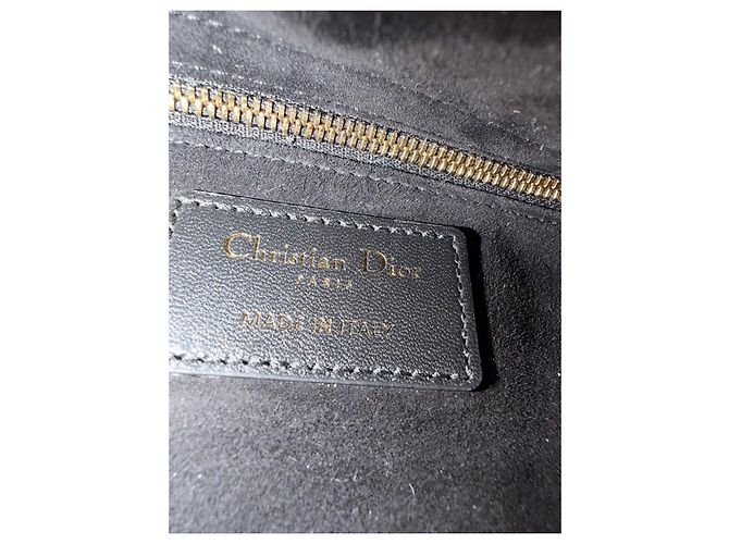 Dior Lady Dior My ABCDior Cannage Lederhandtasche Schwarz - Ansicht 11