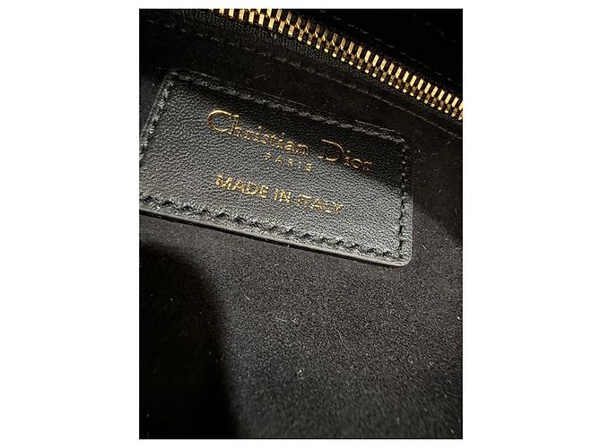 Dior Lady Dior My ABCDior Cannage Lederhandtasche Schwarz - Ansicht 12