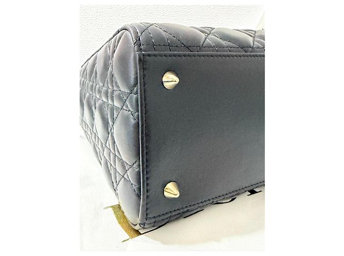 Dior Lady Dior My ABCDior Cannage Lederhandtasche Schwarz - Ansicht 8