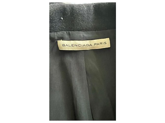 Balenciaga Black Virgin Wool Single-Button Blazer - view 3
