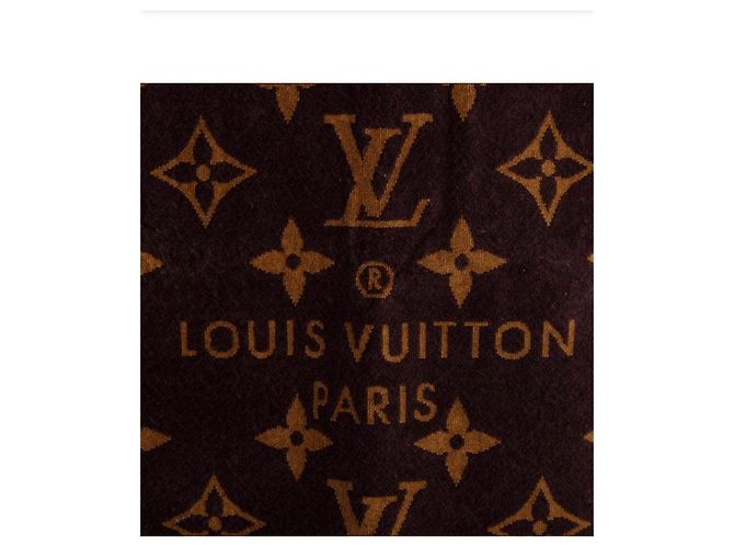 Asciugamano da spiaggia Louis Vuitton Monogram Marrone - vista 2
