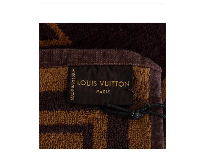 Asciugamano da spiaggia Louis Vuitton Monogram Marrone - vista 3