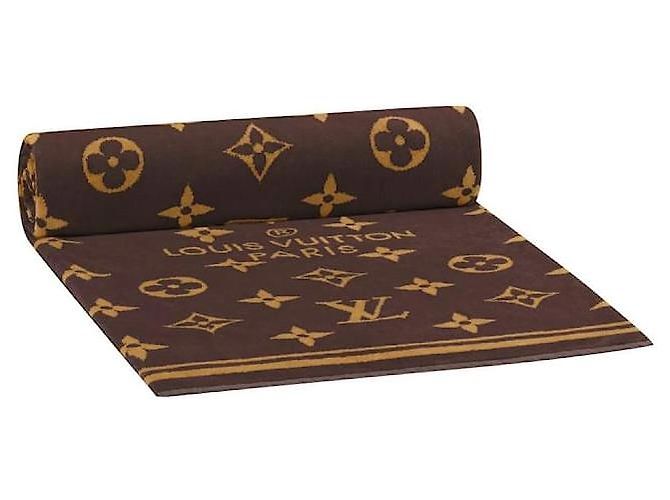 Asciugamano da spiaggia Louis Vuitton Monogram Marrone - vista 4