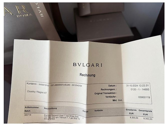 Bulgari Bracciale Bvlgari Serpenti Viper in oro bianco Argento - vista 16