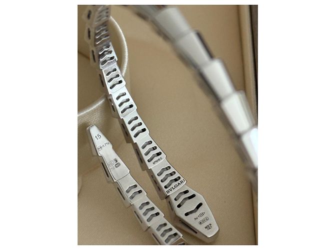 Bulgari Bracciale Bvlgari Serpenti Viper in oro bianco Argento - vista 17