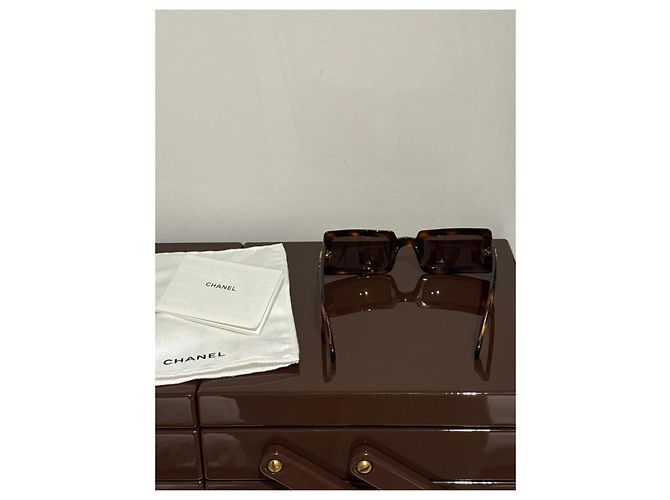 Gafas de sol Chanel Carey Castaño - vista 10
