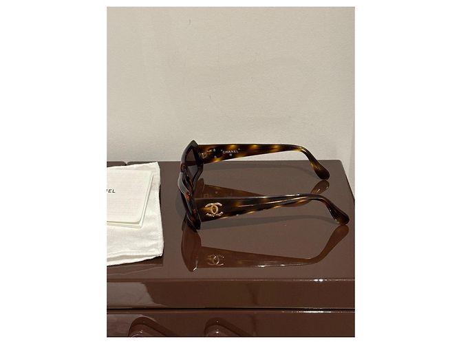 Gafas de sol Chanel Carey Castaño - vista 6