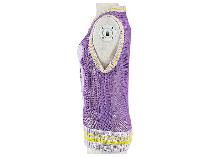 Autre Marque PATOU Punto de algodón de crochet Púrpura - vista 2
