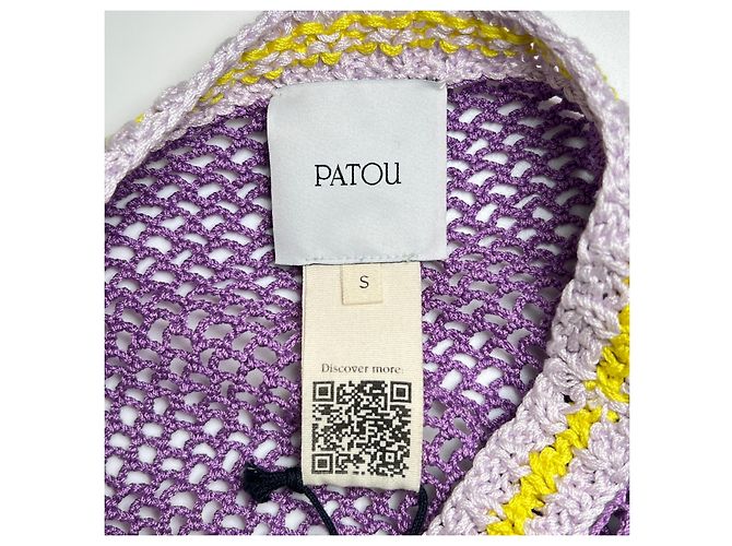 Autre Marque PATOU Punto de algodón de crochet Púrpura - vista 5