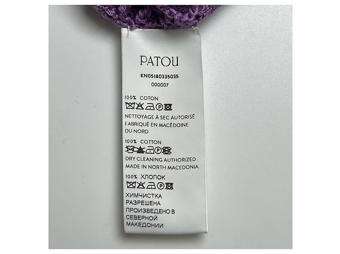 Autre Marque PATOU Punto de algodón de crochet Púrpura - vista 6