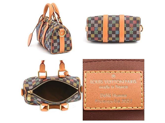 Borsa 2way Louis Vuitton Keepall Bandouliere Damier Multicolore - vista 2
