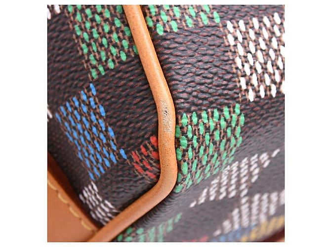 Borsa 2way Louis Vuitton Keepall Bandouliere Damier Multicolore - vista 4