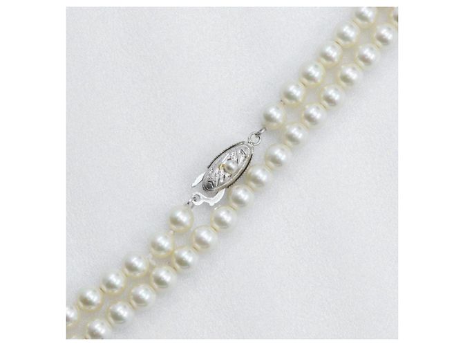 Autre Marque Collar largo de plata y perlas - vista 4