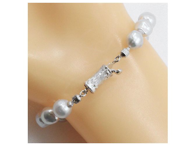 Autre Marque Set Collana e Bracciale 2 in 1 in Argento 925 e Perle Barocche - vista 8
