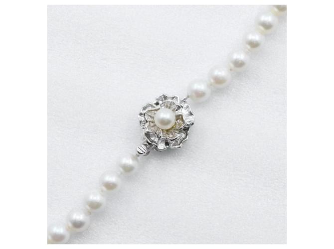 Autre Marque Collana in argento e perle Bianco - vista 4