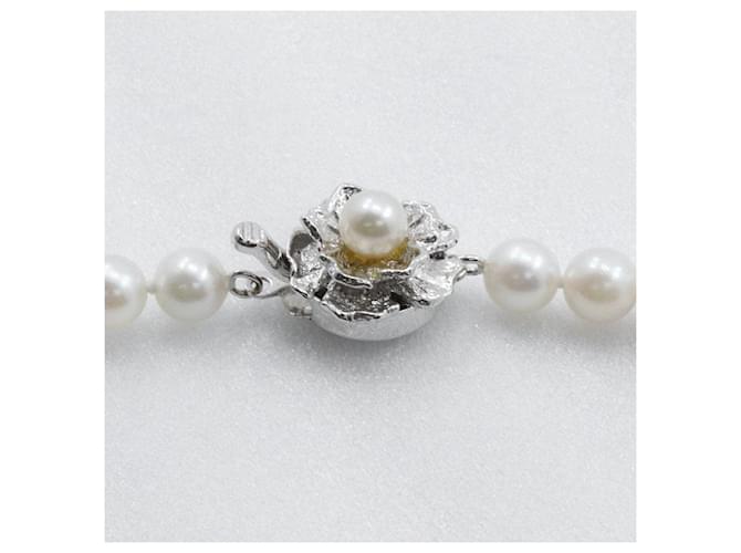 Autre Marque Collana in argento e perle Bianco - vista 5