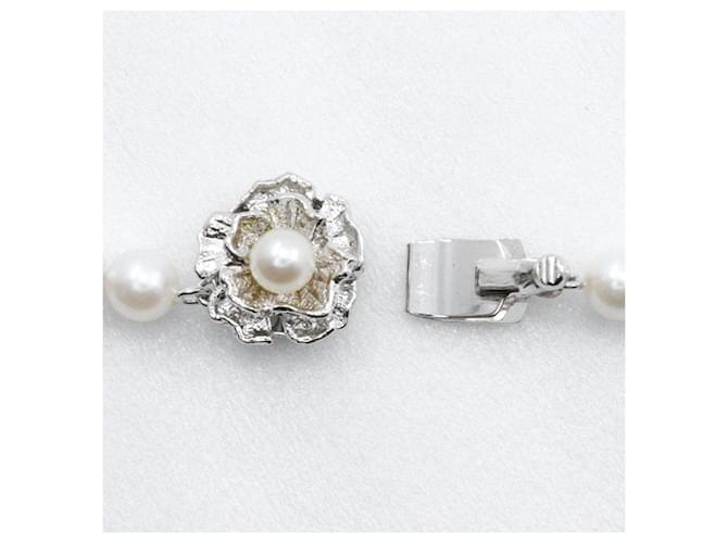 Autre Marque Collana in argento e perle Bianco - vista 6