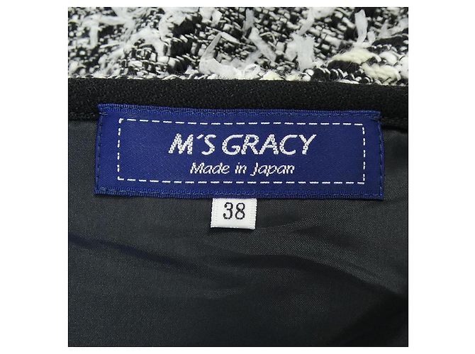 Autre Marque Falda de cuadros M'S GRACY Blanco - vista 4