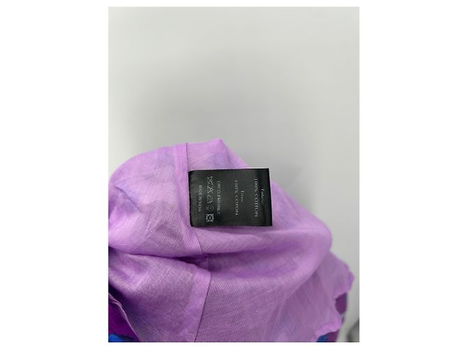 Autre Marque Falda larga estampada MIMI LIBERTE morada de algodón Púrpura - vista 6