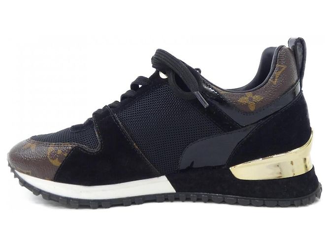 Sneakers Louis Vuitton Run Away Line Marrone Nero - vista 2