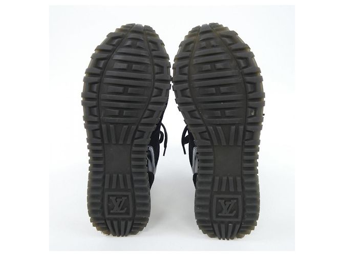 Sneakers Louis Vuitton Run Away Line Marrone Nero - vista 4