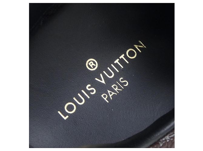 Sneakers Louis Vuitton Run Away Line Marrone Nero - vista 6