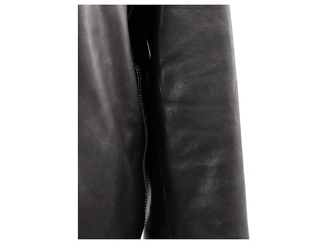 Hermès Giacca in pelle di agnello e pelle di vitello Hermes Marrone Bordò Marrone scuro - vista 13