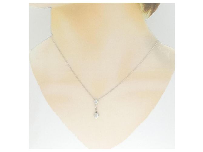 Autre Marque Collana in platino 850 e diamanti Argento - vista 6
