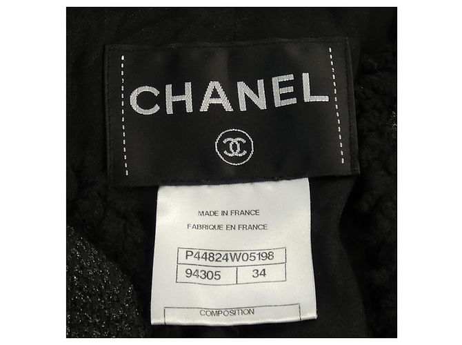 Abrigo Chanel P44824W05198 Negro - vista 4