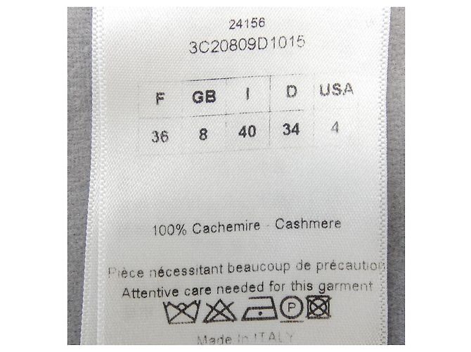 Abrigo Christian Dior 100% Cachemira Castaño Negro Gris Púrpura - vista 3