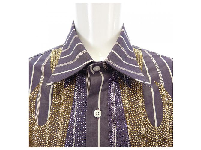 Autre Marque Camicia BLUE MARBLE Porpora - vista 5