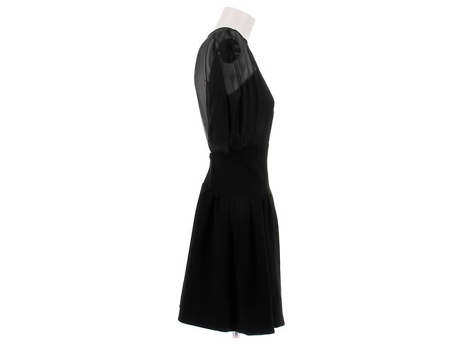 Robe en laine noire Miu Miu Taille 40 - vue 3