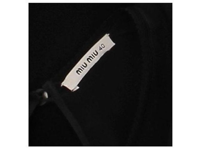 Robe en laine noire Miu Miu Taille 40 - vue 5