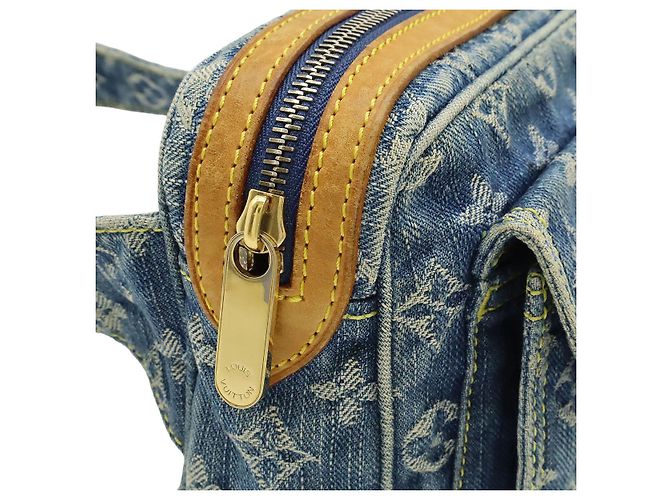 Borsa 2way in denim Monogram Louis Vuitton Blu - vista 6