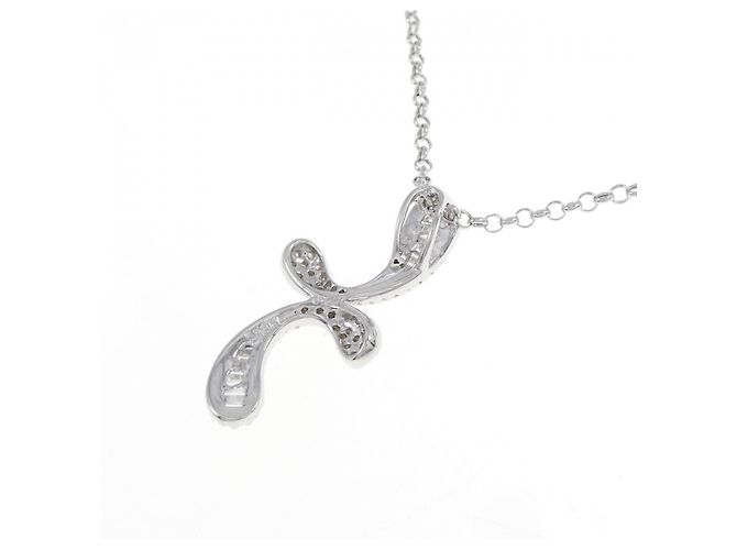 Autre Marque Collana in oro bianco Au750 e diamanti Argento - vista 4