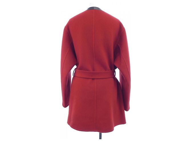 Hermès Abrigo de cachemira Hermes 38 Roja - vista 2