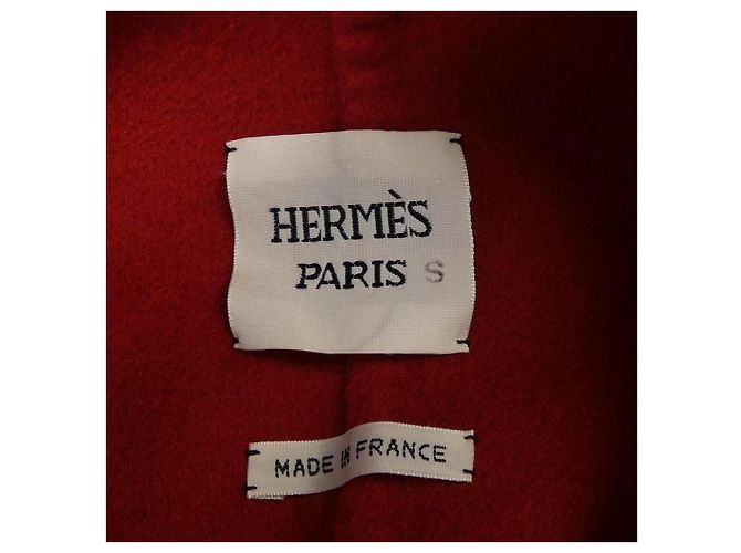 Hermès Abrigo de cachemira Hermes 38 Roja - vista 4