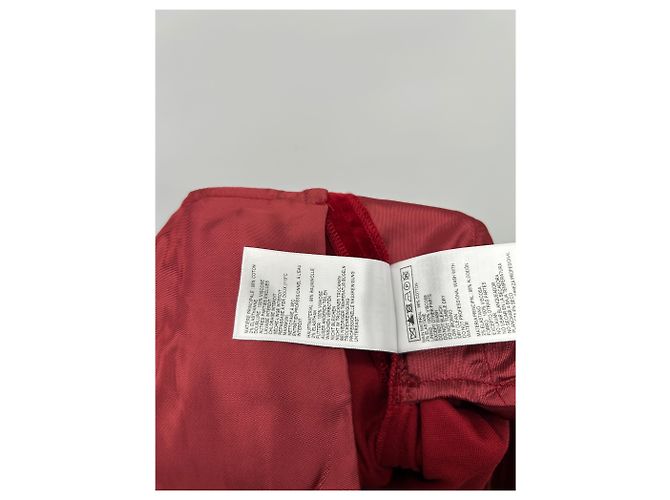 Ba&Sh Calças de veludo vermelho - vista 5