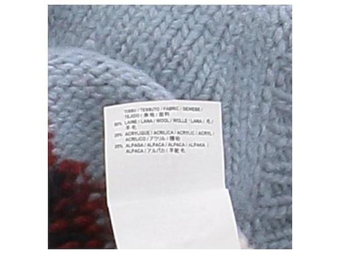 Saint Laurent Robot Pullover Blau Wolle - Ansicht 7