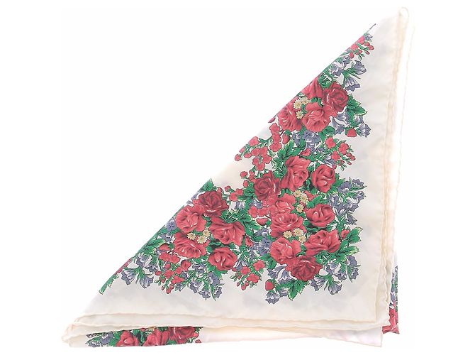 Magda Butrym Foulard con stampa floreale Beige - vista 2