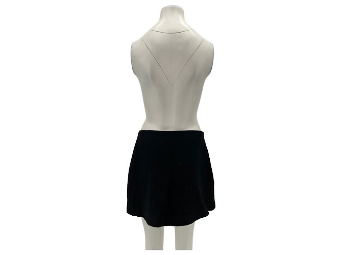 Falda de lana negra Lacoste Talla 38 Negro - vista 2