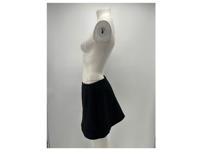 Falda de lana negra Lacoste Talla 38 Negro - vista 3