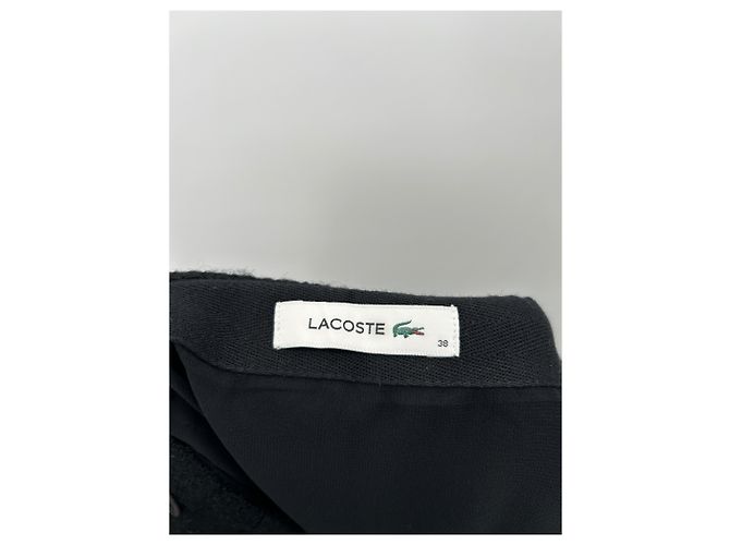 Falda de lana negra Lacoste Talla 38 Negro - vista 5