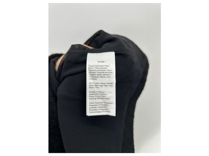 Falda de lana negra Lacoste Talla 38 Negro - vista 6