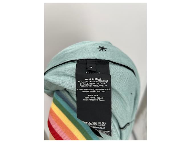 Alanui Lange Weste schwarz und Regenbogen - Ansicht 6